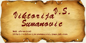 Viktorija Šumanović vizit kartica